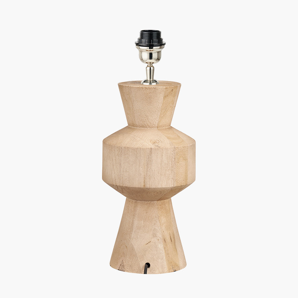 Koa Natural Mango Wood Contemporary Table Lamp Base