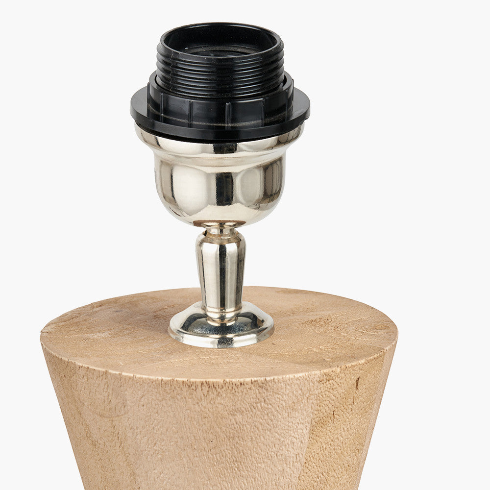 Koa Natural Mango Wood Contemporary Table Lamp Base