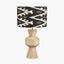 Koa Natural Mango Wood Contemporary Table Lamp Base