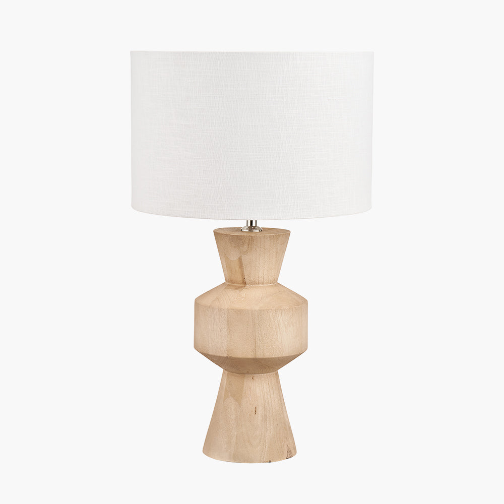 Koa Natural Mango Wood Contemporary Table Lamp Base