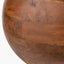 Kiah Brown Oiled Finish Mango Wood Round Table Lamp Base with Ornella 45cm Green Floral Design Mushroom Pleat Empire Lamp Shade