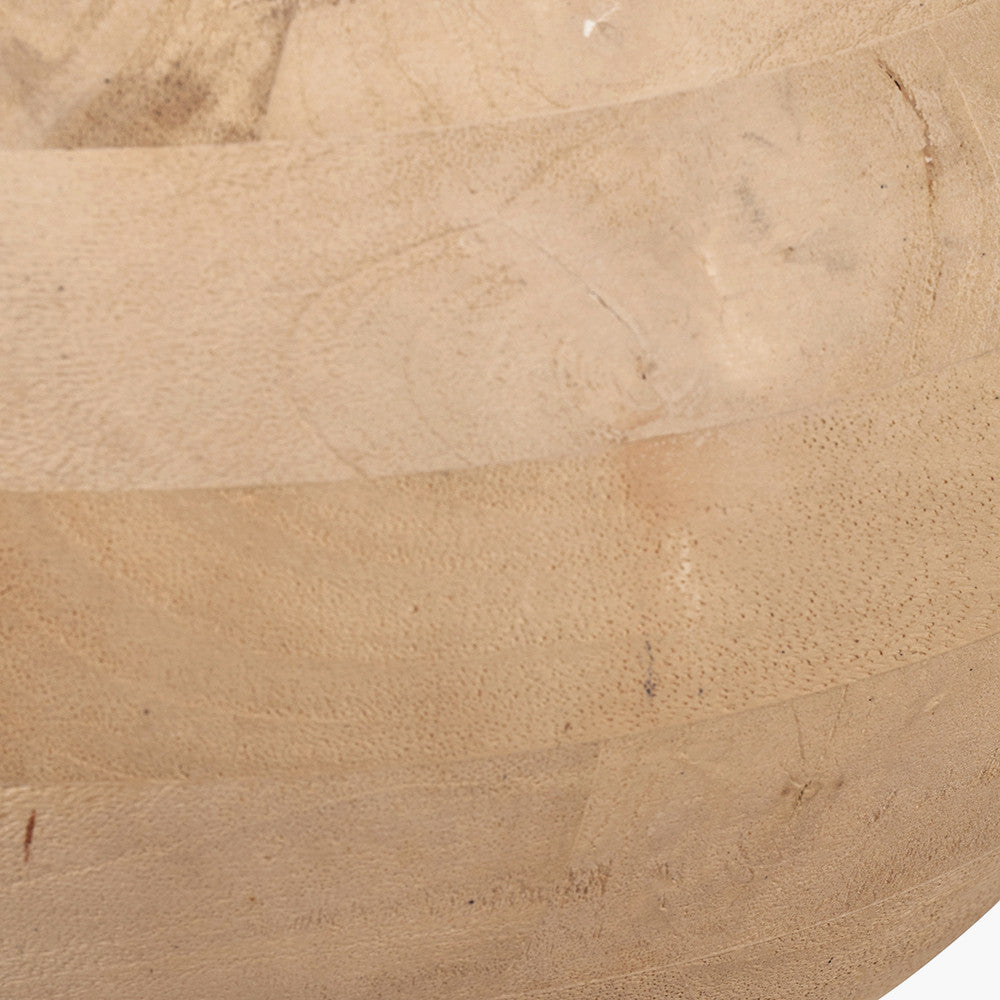 Kiah Natural Mango Wood Round Table Lamp Base with Edward 40cm Pistachio Green Linen Cylinder Lampshade