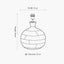 Kiah Natural Mango Wood Round Table Lamp Base