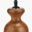 Nyari Brown Oiled Finish Mango Wood 3 Ball Design Table Lamp Base with Edward 40cm Natural Linen Cylinder Lampshade