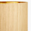 Ciara Clear Glass and Antique Brass Metal Table Lamp Base with Stellan 35cm Gold Slubbed Silk Mix Gold Lined Cylinder Lampshade