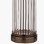 Ciara Clear Glass and Antique Bronze Metal Table Lamp Base