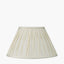 Piero Antique Bronze Metal Candlestick Table Lamp Base with Garbo 35cm Cream Silk Mix Pinch Pleat Tapered Lampshade