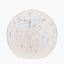 Aurora Speckled White Glass Spherical Table Lamp