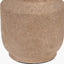 Gaiana Concrete Brown Stoneware Table Lamp Base with Milos 35cm Pistachio Green Linen Tapered Lampshade