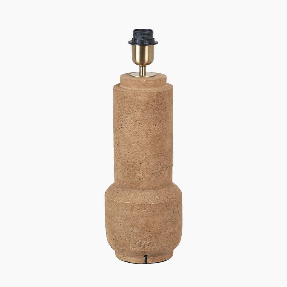 Gaiana Concrete Brown Stoneware Table Lamp Base
