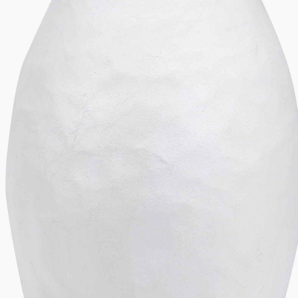 Eirene White Textured Stoneware Table Lamp Base