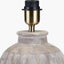 Ambrosia Natural Grooved Stoneware Table Lamp Base