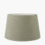 Theano Dot Design Blue Glaze Table Lamp Base with Milos 30cm Pistachio Green Linen Tapered Lampshade