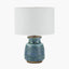 Theano Dot Design Blue Glaze Table Lamp Base