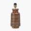 Theano Dot Design Brown Glaze Tall Table Lamp Base