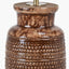 Theano Dot Design Brown Glaze Tall Table Lamp Base