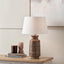 Theano Dot Design Brown Glaze Tall Table Lamp Base