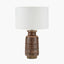 Theano Dot Design Brown Glaze Tall Table Lamp Base