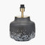Etna Black and White Glass Table Lamp Base
