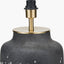 Etna Black and White Glass Table Lamp Base