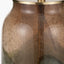 Valtellina Brown and Green Glass Table Lamp Base with Milos 35cm Natural Linen Tapered Lampshade