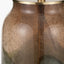 Valtellina Brown and Green Glass Table Lamp Base with Edward 35cm Pistachio Green Linen Cylinder Lampshade
