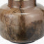 Cerdanya Brown and Beige Glass Table Lamp Base with Henry 35cm White Handloom Cylinder Lampshade