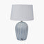 Cannes Blue and White Stripe Ceramic Table Lamp