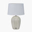 Cannes Sage and White Stripe Ceramic Table Lamp