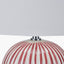 Cannes Mulberry and White Stripe Ceramic Table Lamp
