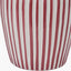 Cannes Mulberry and White Stripe Ceramic Table Lamp