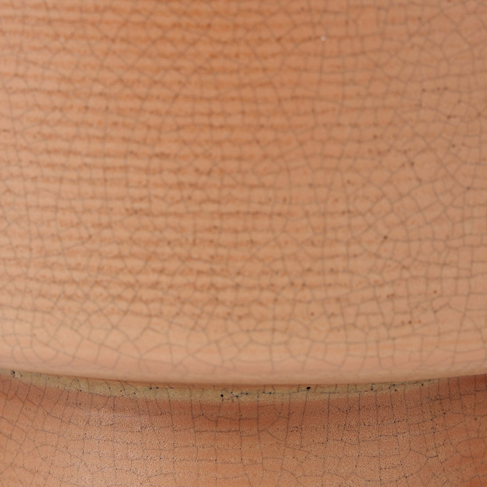 Elure Cinnamon Crackle Effect Table Lamp