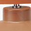 Elure Cinnamon Crackle Effect Table Lamp
