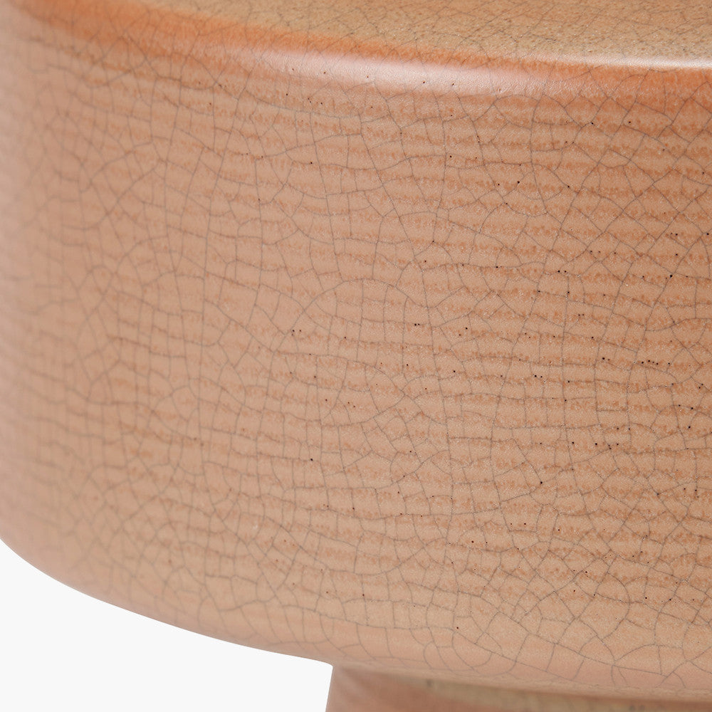 Elure Cinnamon Crackle Effect Table Lamp