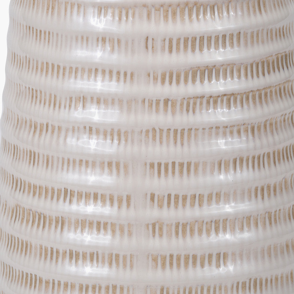 Nya Warm White Scratch Effect Ceramic Table Lamp