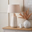 Nya Warm White Scratch Effect Ceramic Table Lamp