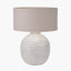 Signe Warm White Linear Textured Ceramic Table Lamp