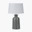 Helka Smokey Green Reactive Glaze Table Lamp