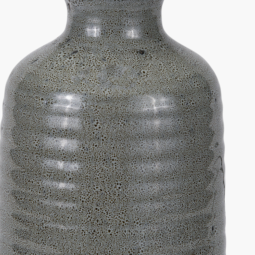 Helka Smokey Green Reactive Glaze Table Lamp