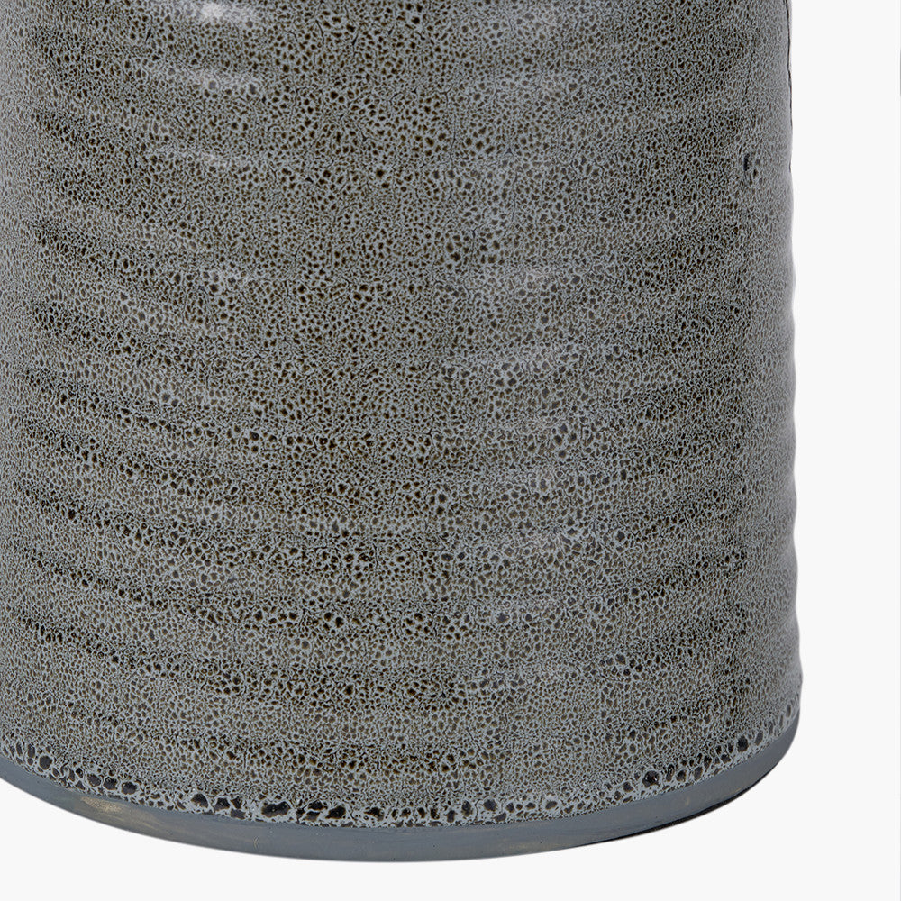 Helka Smokey Green Reactive Glaze Table Lamp