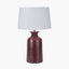 Helka Mulberry Reactive Glaze Table Lamp