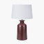 Helka Mulberry Reactive Glaze Table Lamp