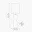 Sloane Black Contemporary Ceramic Table Lamp