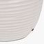Linnea White Grooved Ceramic Table Lamp