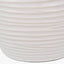 Linnea White Grooved Ceramic Table Lamp