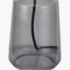 Zandra Grey Ribbed Glass Table Lamp