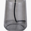 Zandra Grey Ribbed Glass Table Lamp