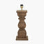 Kavya Antique Brown Turned Wood Table Lamp Base