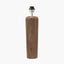 Inaya Natural Tapered Large Wood Table Lamp Base with Edward 40cm Pistachio Green Linen Cylinder Lampshade