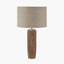 Inaya Natural Tapered Large Wood Table Lamp Base
